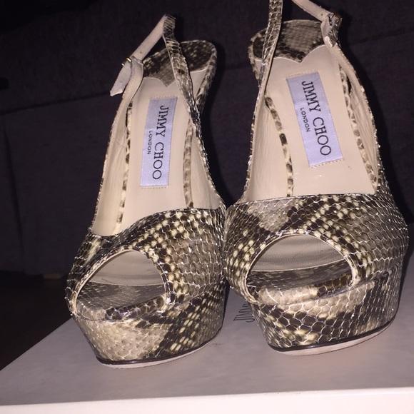 EUC Jimmy Choo Python Pumps - Picture 2 of 6